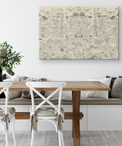 Hội Thượng Phật Bồ Tát Tranh Canvas 30x40cm Tranh Treo Tường