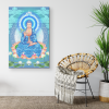 Tranh Dược Sư Lưu Ly Quang Vương Phật Tranh Canvas 30x40cm